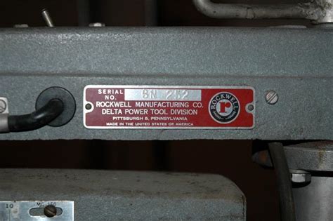 To request a manual andor parts list, call the Delta Hot Line at (800) 223-7278. . Rockwell manufacturing company serial number lookup